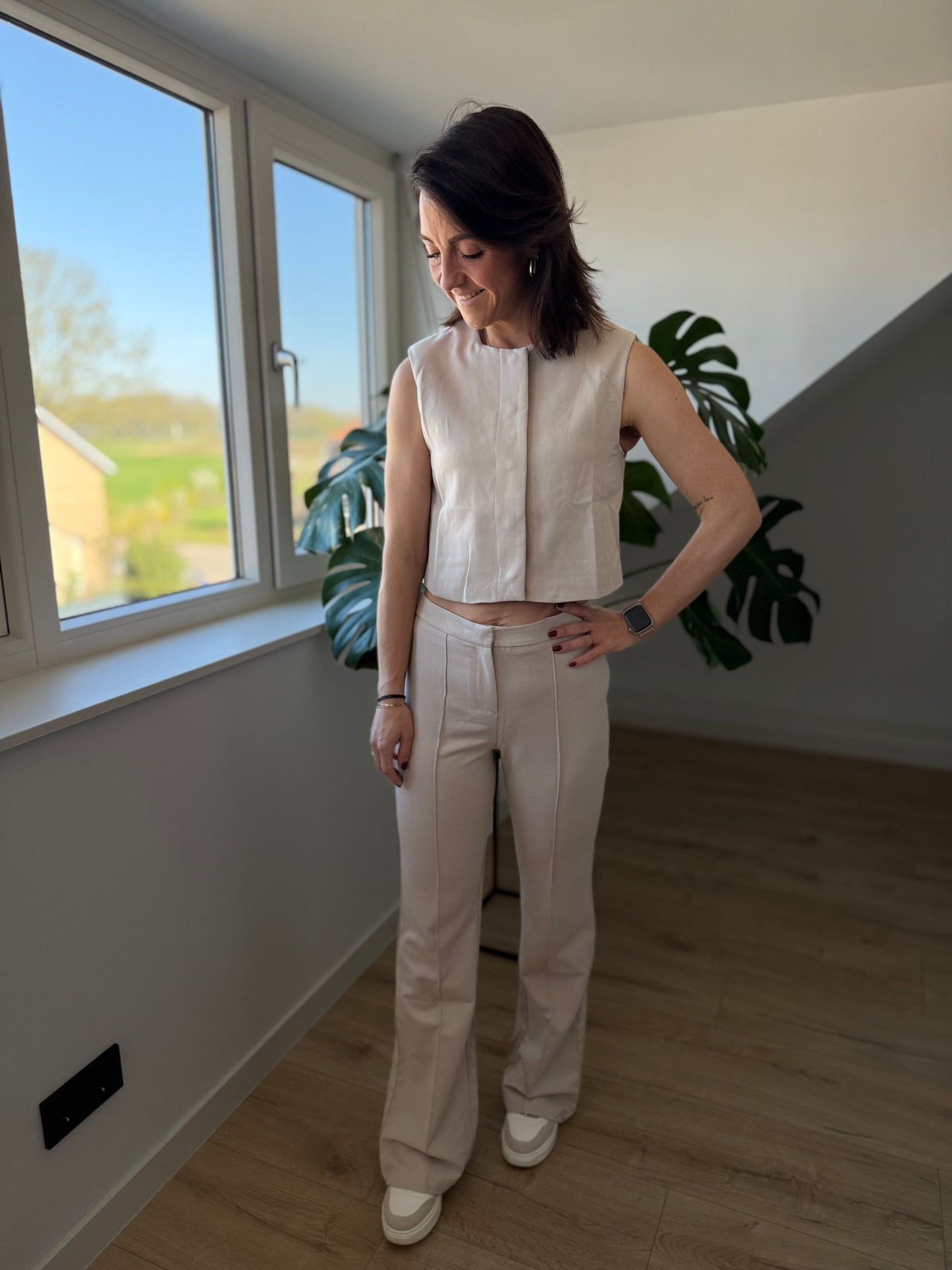 Juul gilet beige
