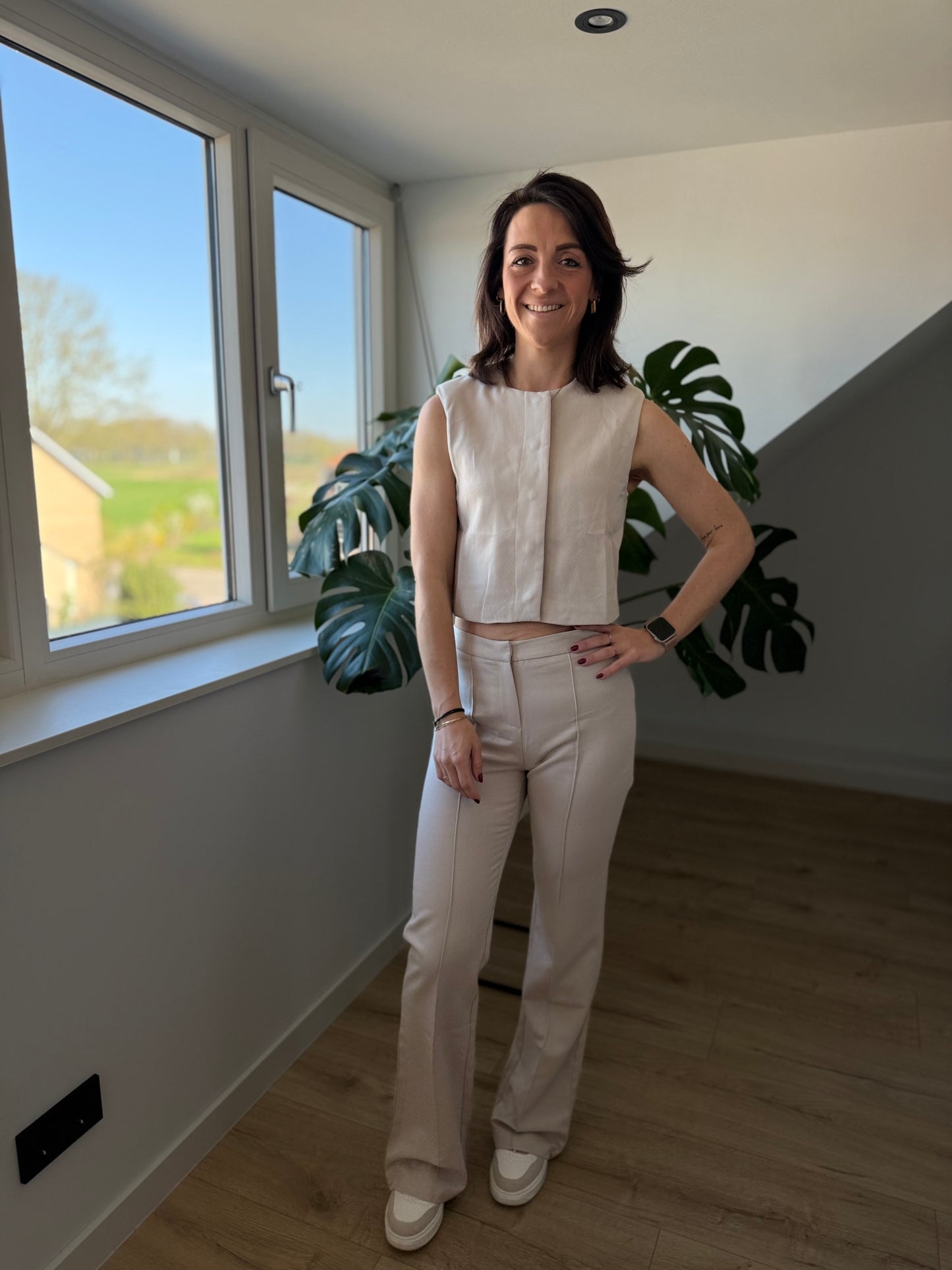 Juul gilet beige