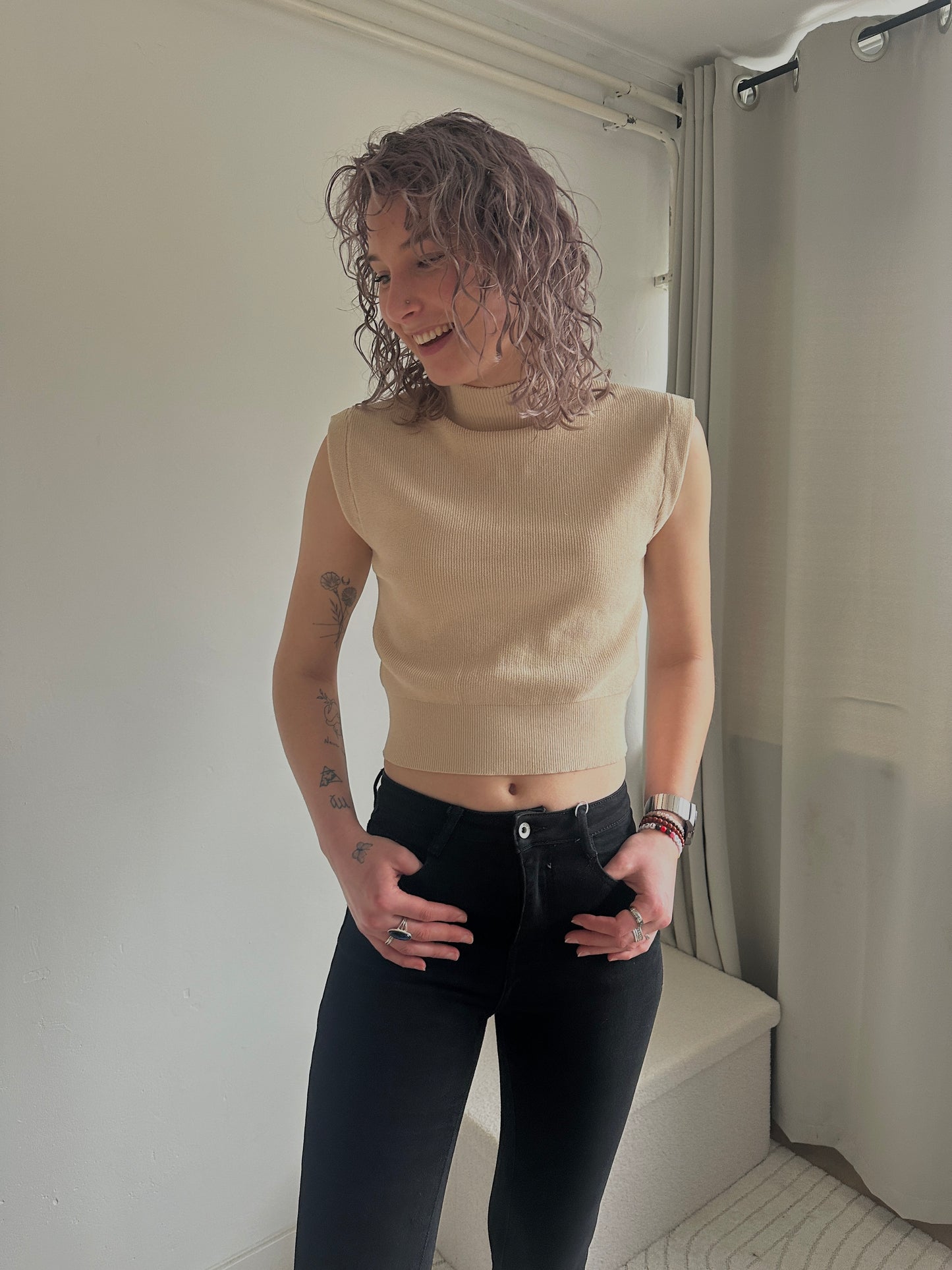 Mara top beige