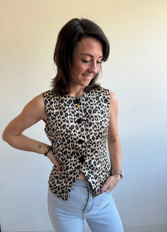 Lea panter gilet