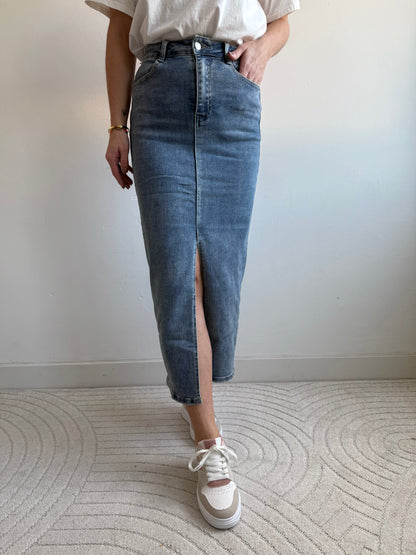 Pip long skirt denim