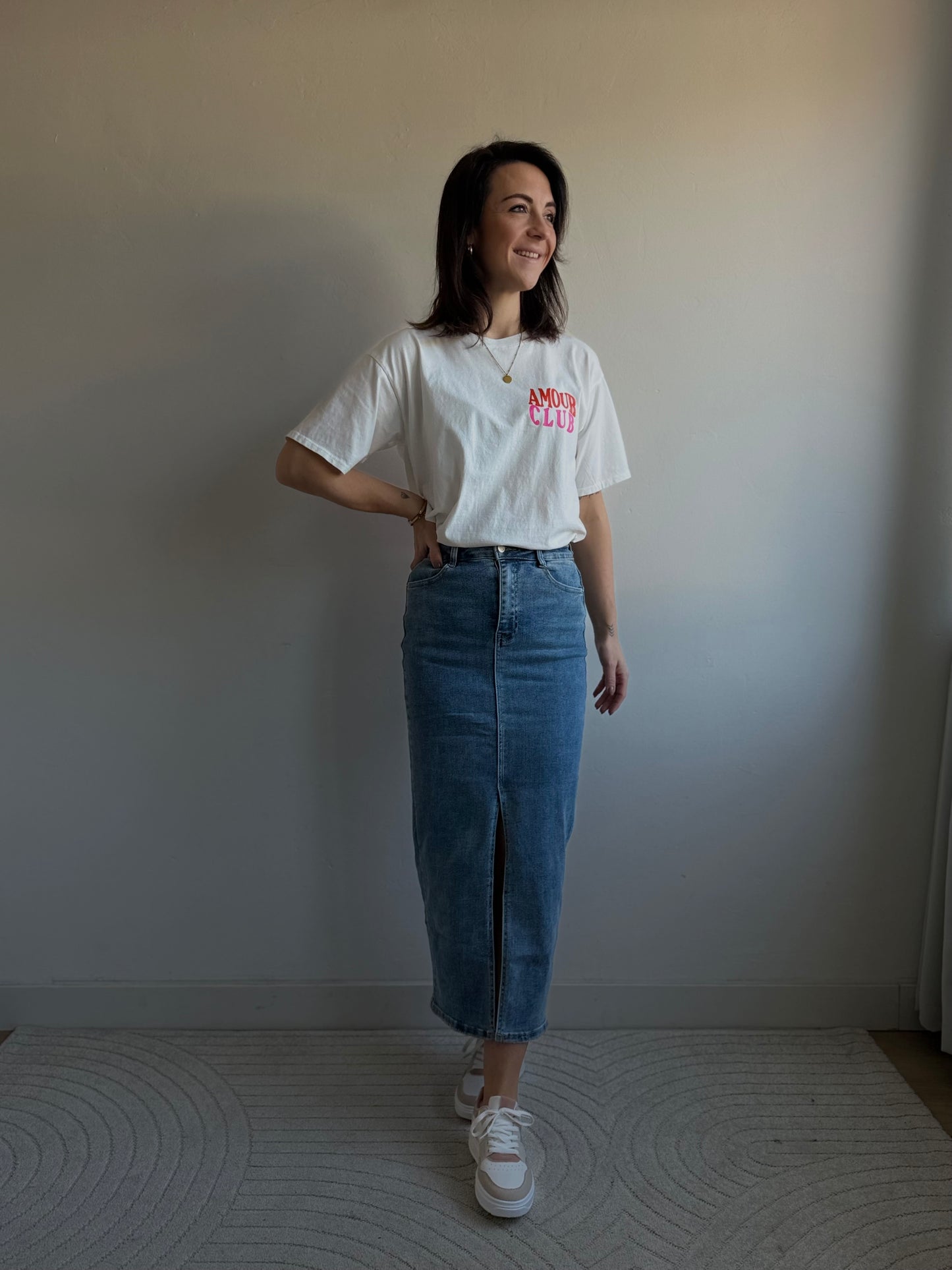 Pip long skirt denim