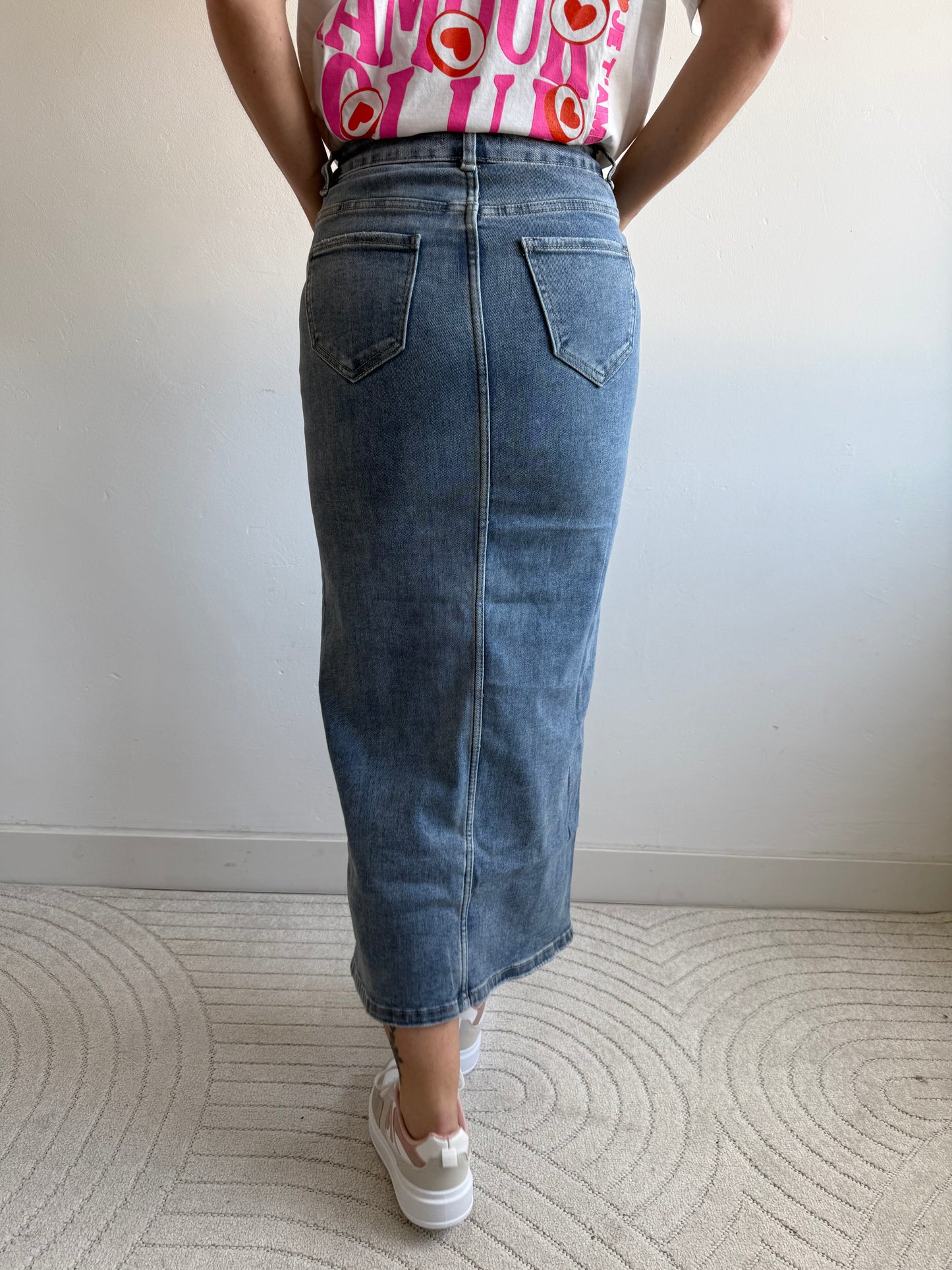 Pip long skirt denim