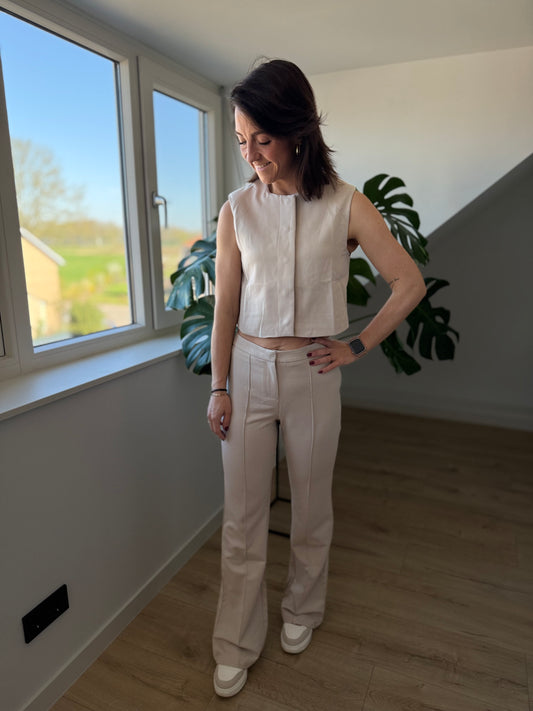 Juul gilet beige