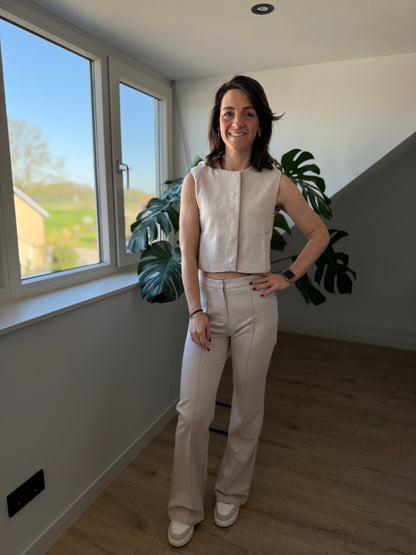 Juul gilet beige