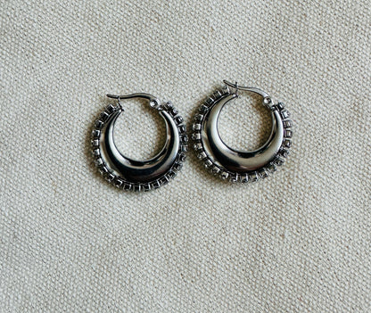 Sofie strass hoops
